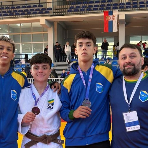Beiller e Bonato conquistam medalha de bronze na U15 Gymnasíade